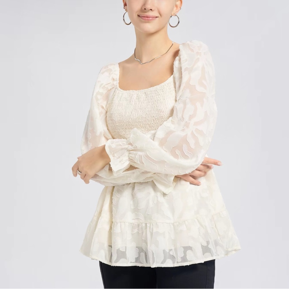Beautiful Cream Women's Top